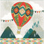 Tarjeta Felicitación Arabesco Globo Aerostático 16x16 cm PICTURA