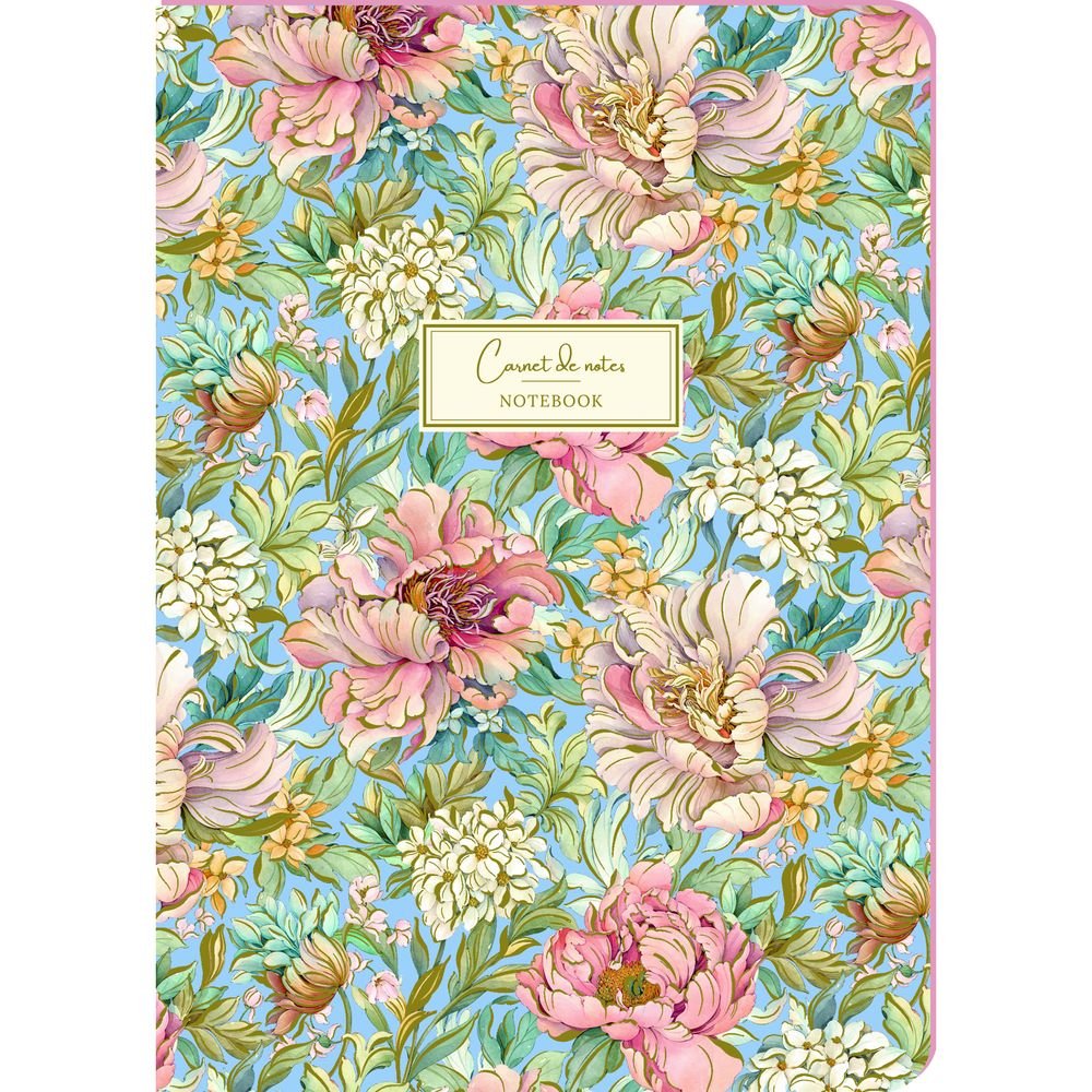 Cuaderno A5 Peonías Pictura 15x21cm Hoja Rayada