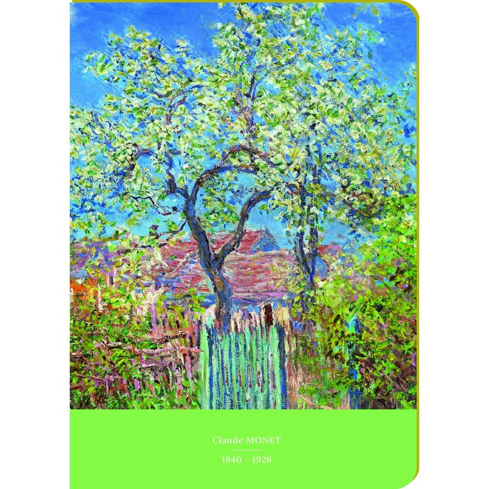 Cuaderno A5 Texturas Peral en Flor Monet Hoja Rayada PICTURA