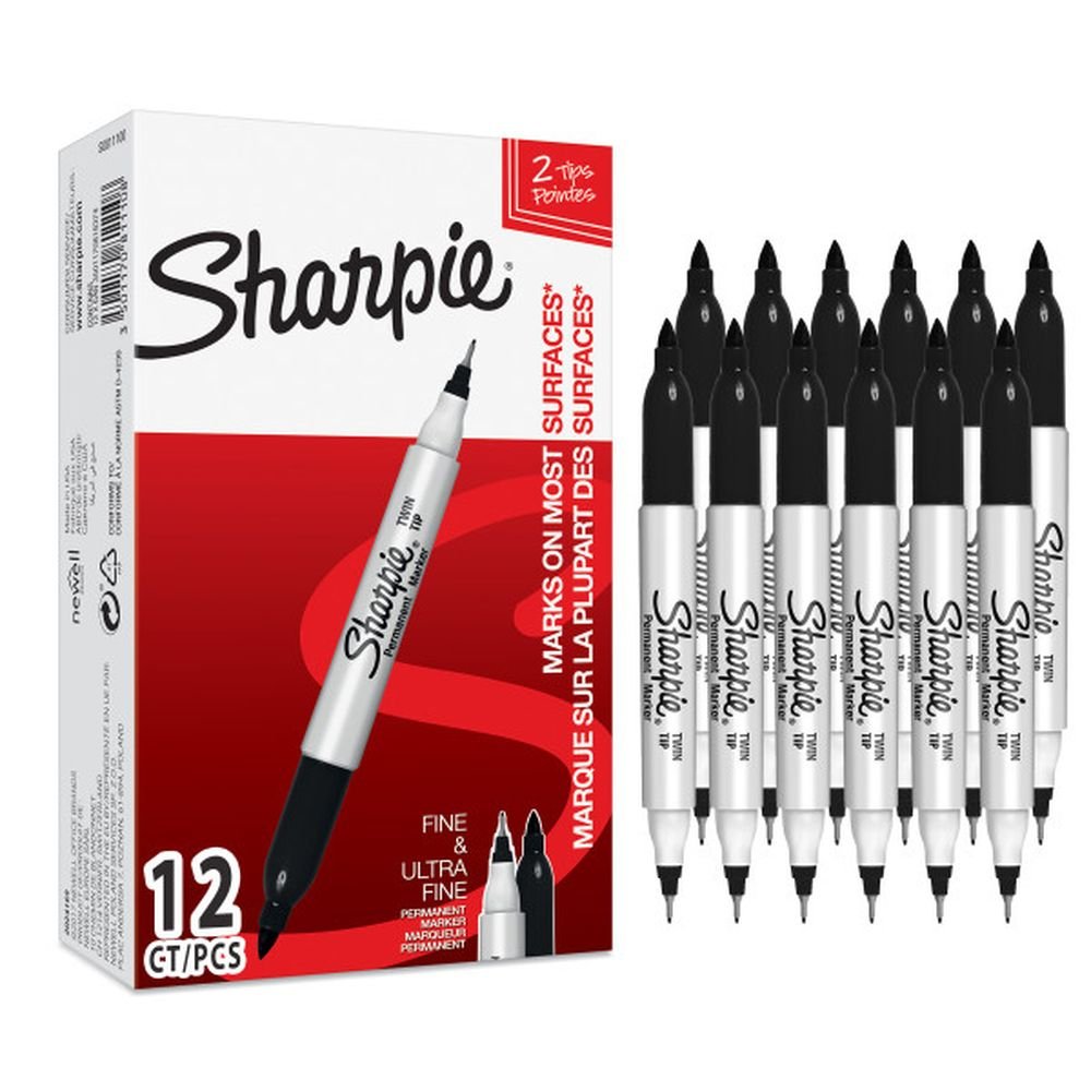 Rotulador Sharpie Permanente Doble Punta Negro Imagen principal del producto