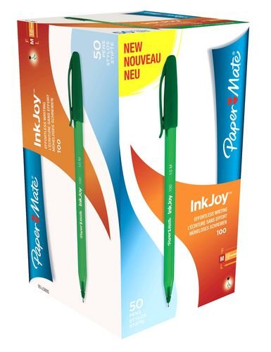 BOLIGRAFO PAPER MATE INKJOY 100 VERDE | 50 UNIDADES | (PAPERMATE) Imagen principal del producto