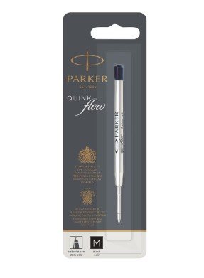 RECAMBIO BOLIGRAFO PARKER MEDIO NEGRO | 12 UNIDADES | (PARKER)