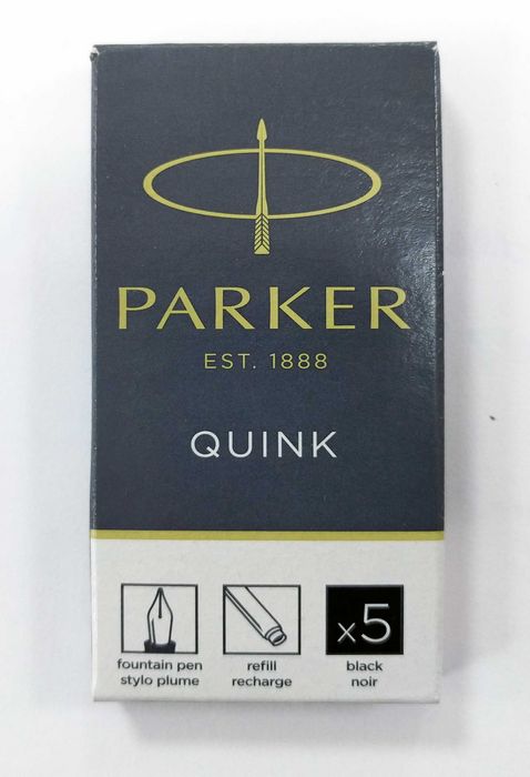 CARTUCHO LARGO TINTA PARKER NEGRO B/5 | 1 UNIDADES | (PARKER)