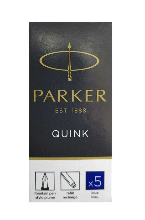 CARTUCHO LARGO TINTA PARKER AZUL NEGRO B/5 | 1 UNIDADES | (PARKER)