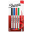 Blister 4 Rotuladores Sharpie Permanente Punta Ultrafina Basic Marca Sharpie