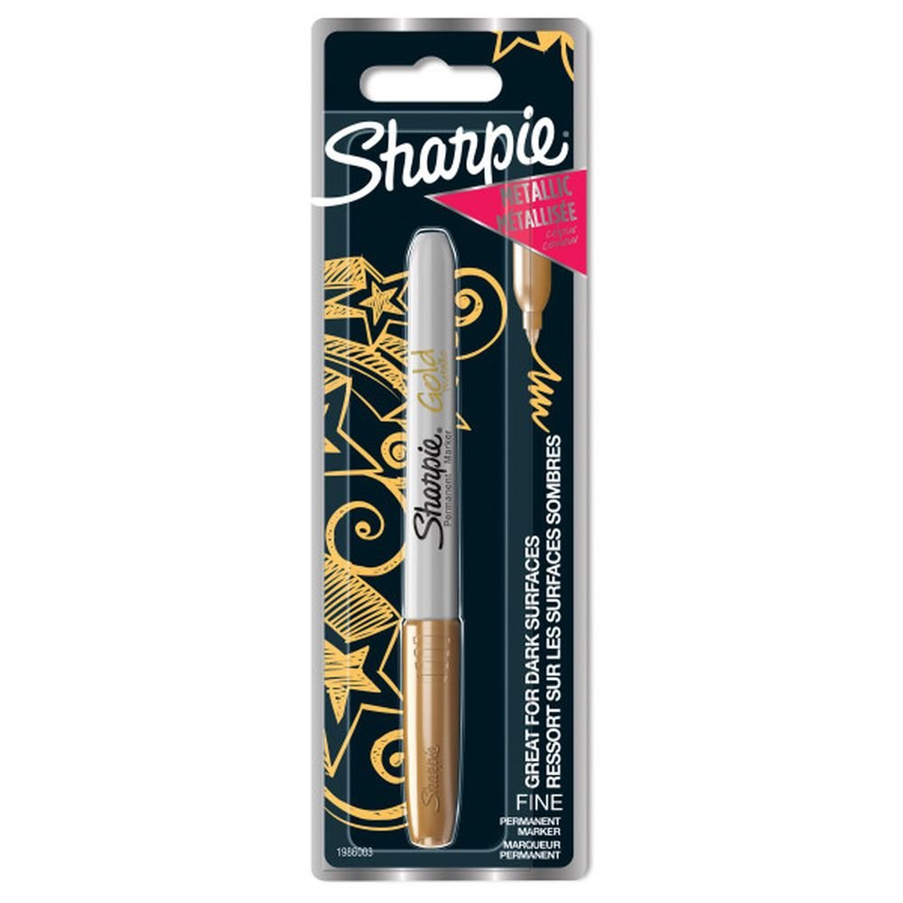 Rotulador Sharpie Permanente Punta Fina Oro Metálico Marca Sharpie Imagen principal del producto