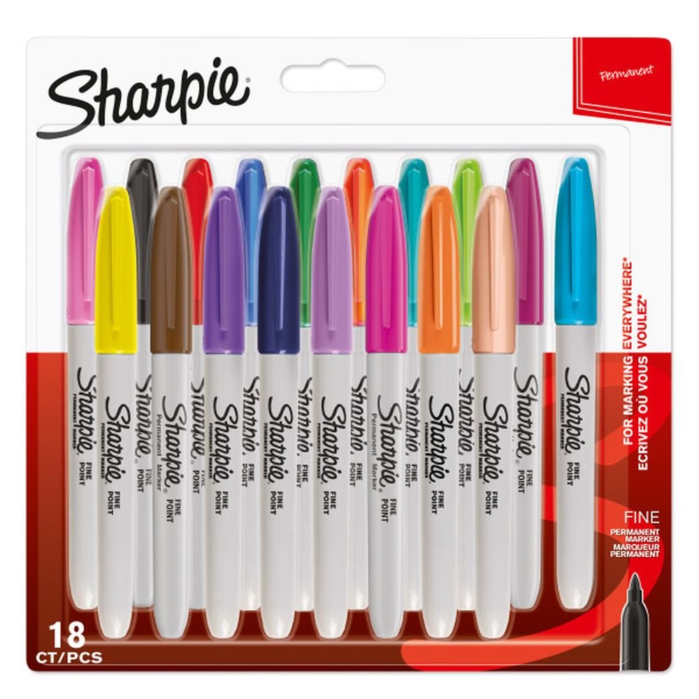 Rotulador Sharpie Permanentes Punta Fina 18 Colores Surtidos Imagen principal del producto