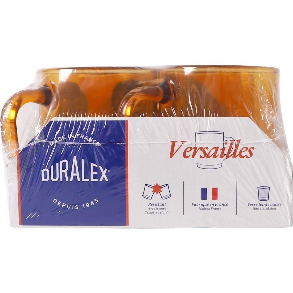 Taza apilable 26cl ámbar Versailles Duralex, pack 6 unidades