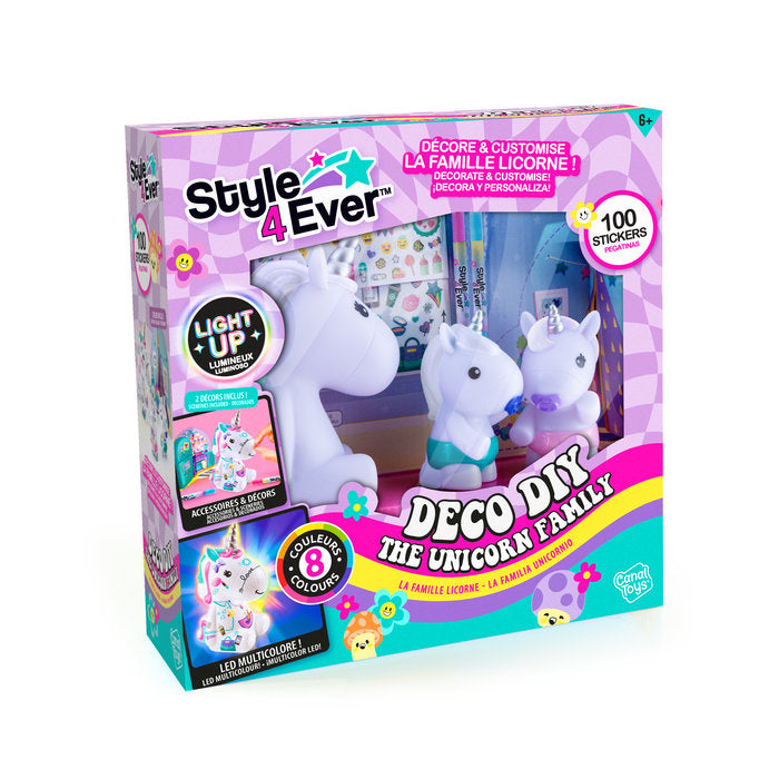 Lampara Suave Familia Unicornio Personalizable CANAL TOYS Imagen principal del producto
