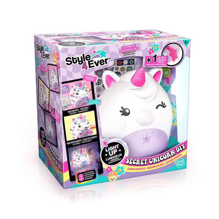 Lampara de Unicornio con Compartimento Secreto CANAL TOYS Imagen principal del producto