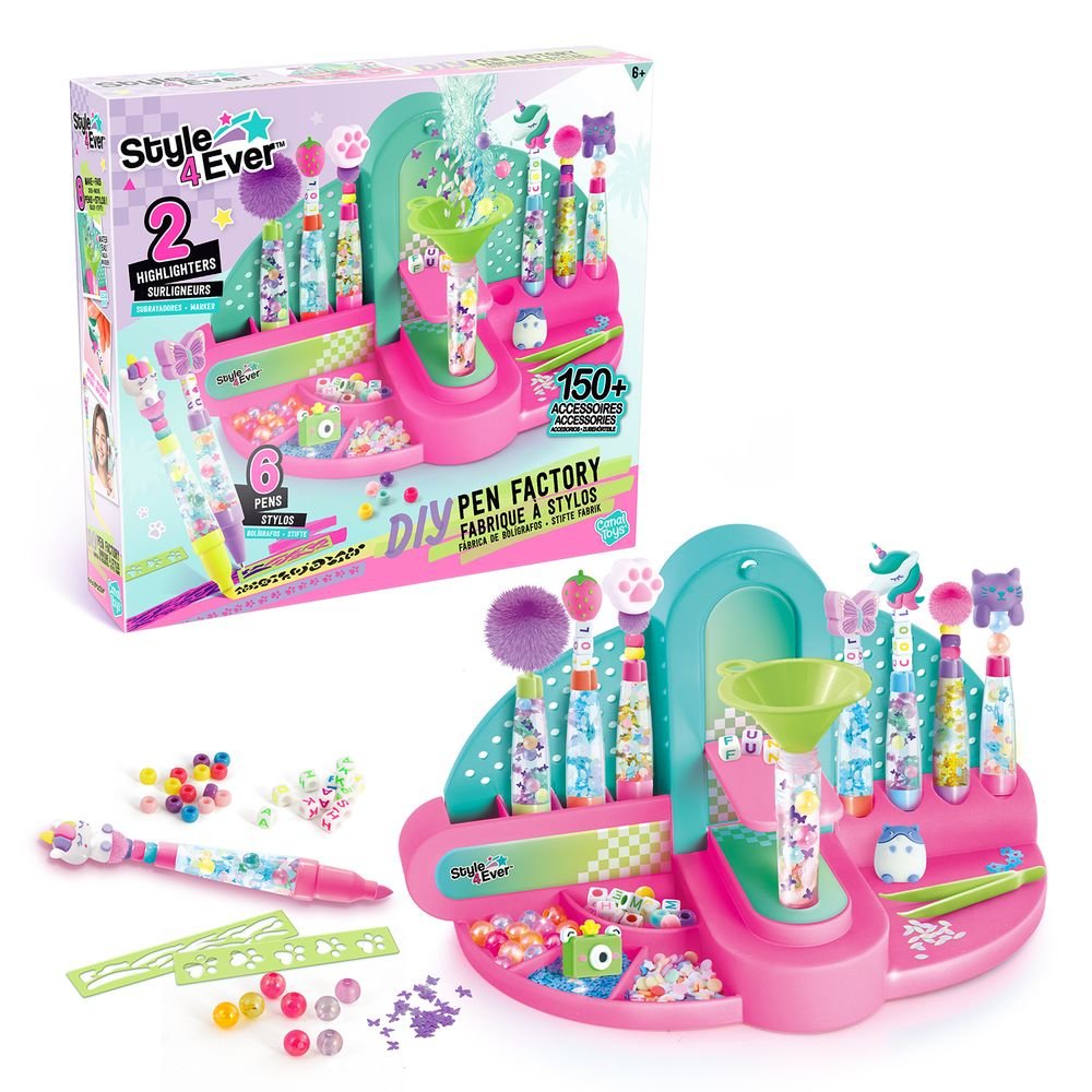 Fábrica de bolígrafos y subrayadores DIY Canal Toys