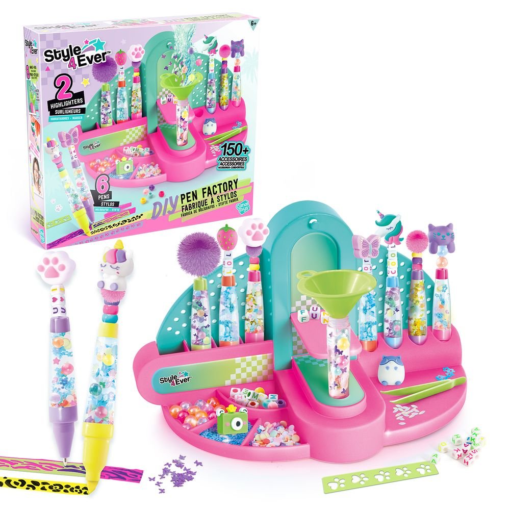 Fábrica de bolígrafos y subrayadores DIY Canal Toys