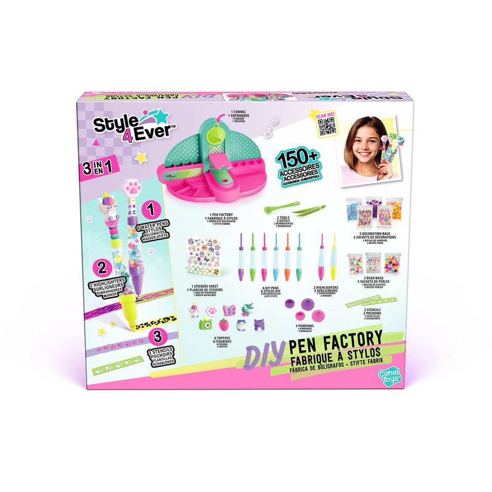 Fábrica de bolígrafos y subrayadores DIY Canal Toys