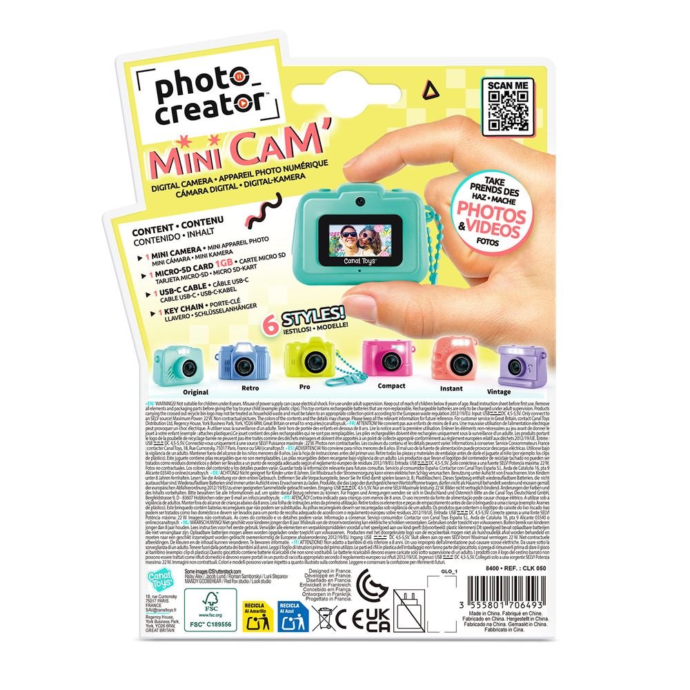 Mini Cámara Digital Canal Toys