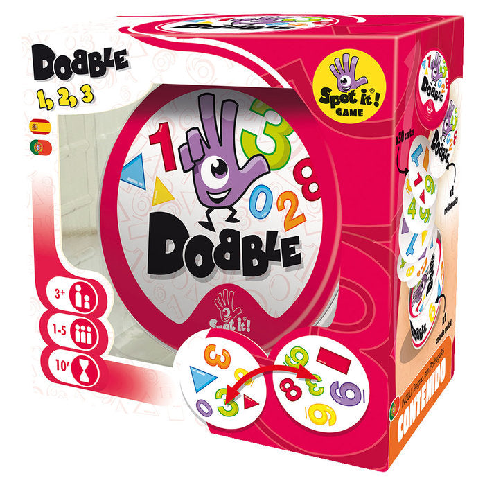 JUEGO DE MESA DOBBLE FORMAS Y NUMEROS | ASMODEE JUEGOS | 1 UNIDAD | 3558380038092 Imagen principal del producto
