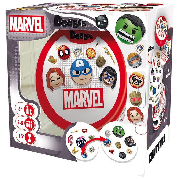 JUEGO DE CARTAS DOBBLE MARVEL EMOJI | ASMODEE JUEGOS | 1 UNIDAD | 3558380090533 Imagen principal del producto