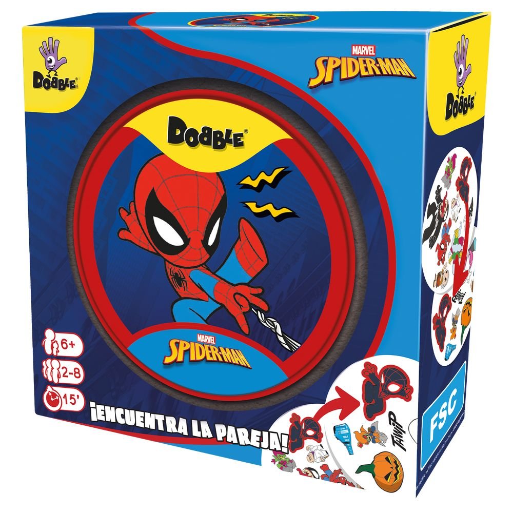 Juego de Cartas Dobble Spiderman Asmodee Juegos