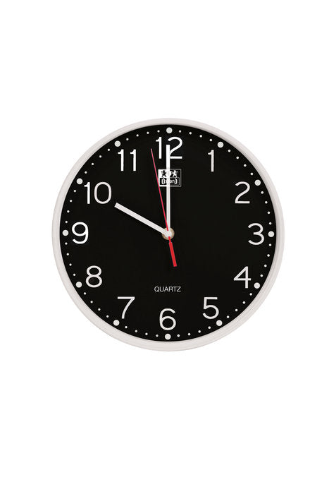 Reloj pared Oxford Calm 25 cm negro marca Oxford Complementos Oficina