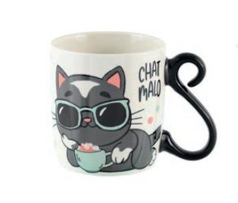 Taza Houba Porcelana 25 Cl Gato Malo Imagen principal del producto