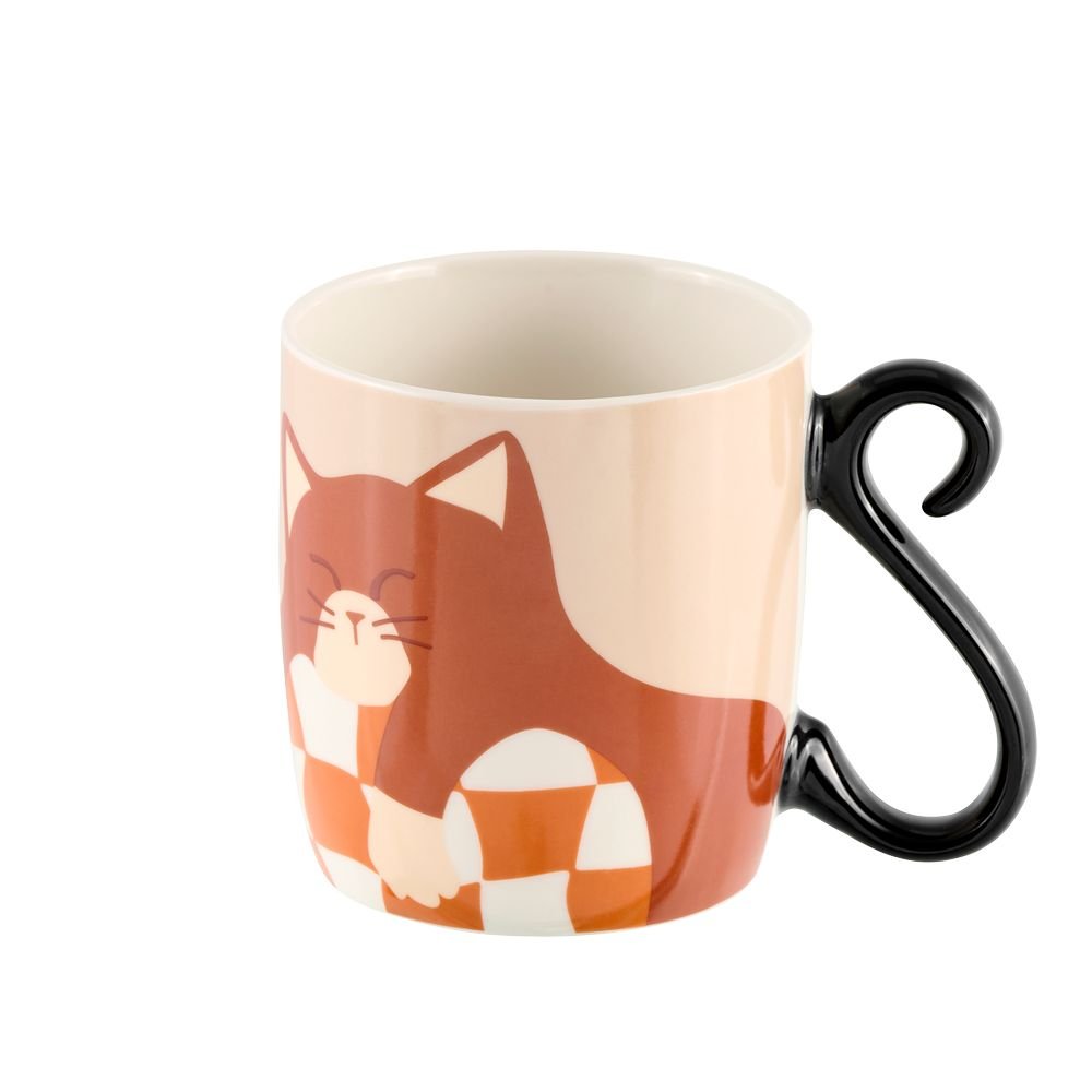 Taza Houba Porcelana 25 cl Gato sin Prisas DERRIERE LA PORTE Imagen principal del producto