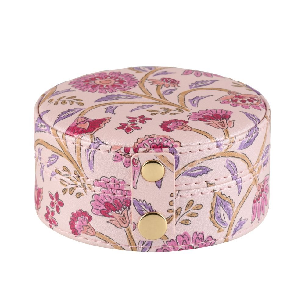 Joyero redondo Flores Rosa Ecrin DERRIERE LA PORTE