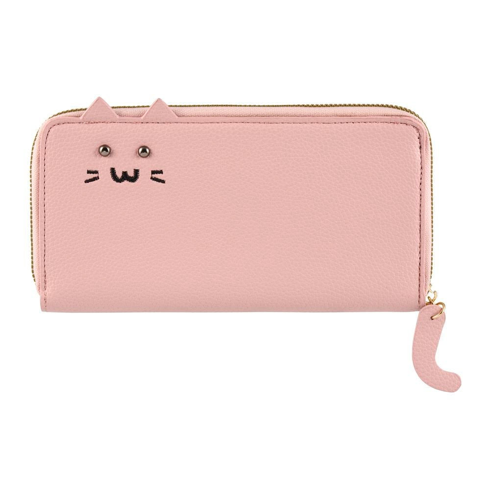Monedero con Compartimentos Compagnon Gato Rosa DERRIERE LA PORTE
