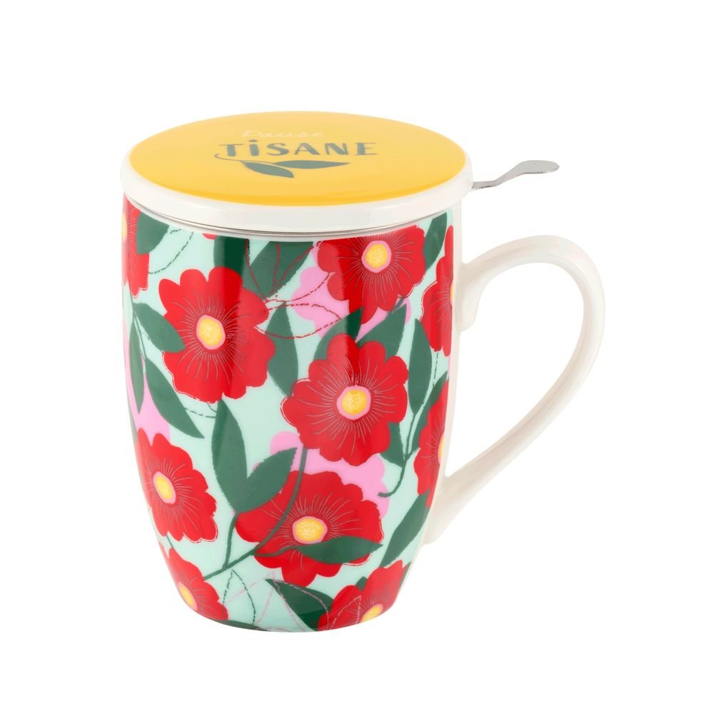 Taza con filtro porcelana Tudor 38 Cl Pasiflora DERRIERE LA PORTE