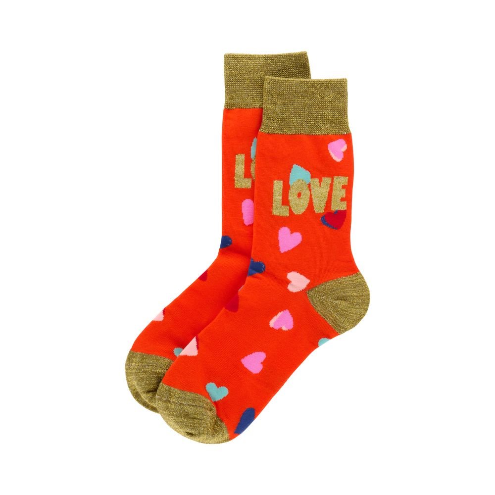 Calcetines algodón 35-38 Love DERRIERE LA PORTE pack 2 pares