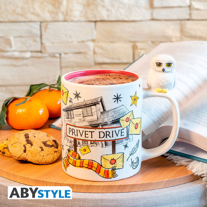 TAZA 3D HARRY POTTER HEDWIG & PRIVET DRIVE CAJA 2UDS | ABYSSE | ENVASE 2 UDS. UNIDAD | 23665361058544 Imagen principal del producto