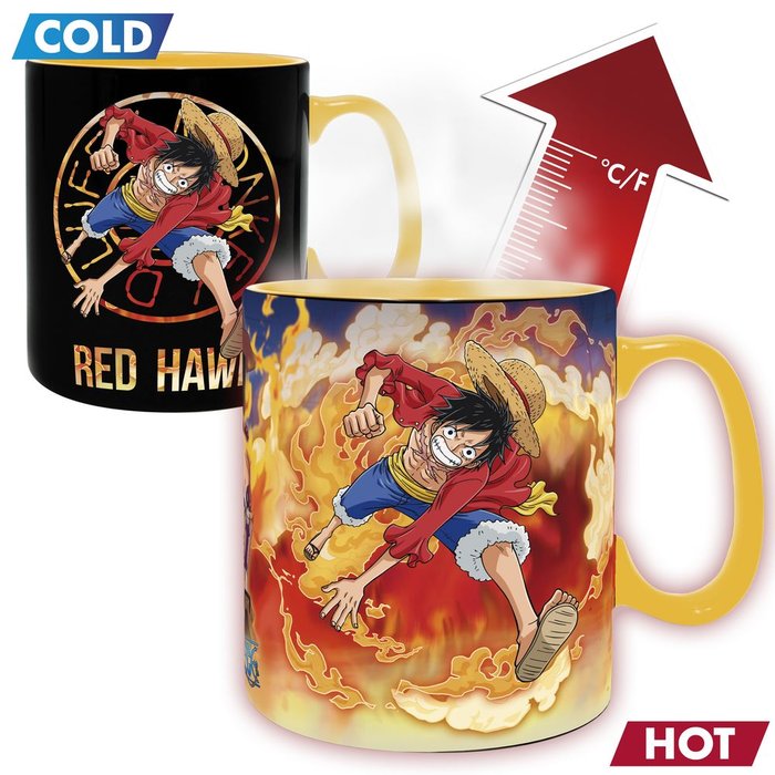 TAZA TERMICA 460 ML LUFFY & SABO ONE PIECE | ABYSSE | ENVASE 2 UDS. UNIDAD | 23665361139762 Imagen principal del producto