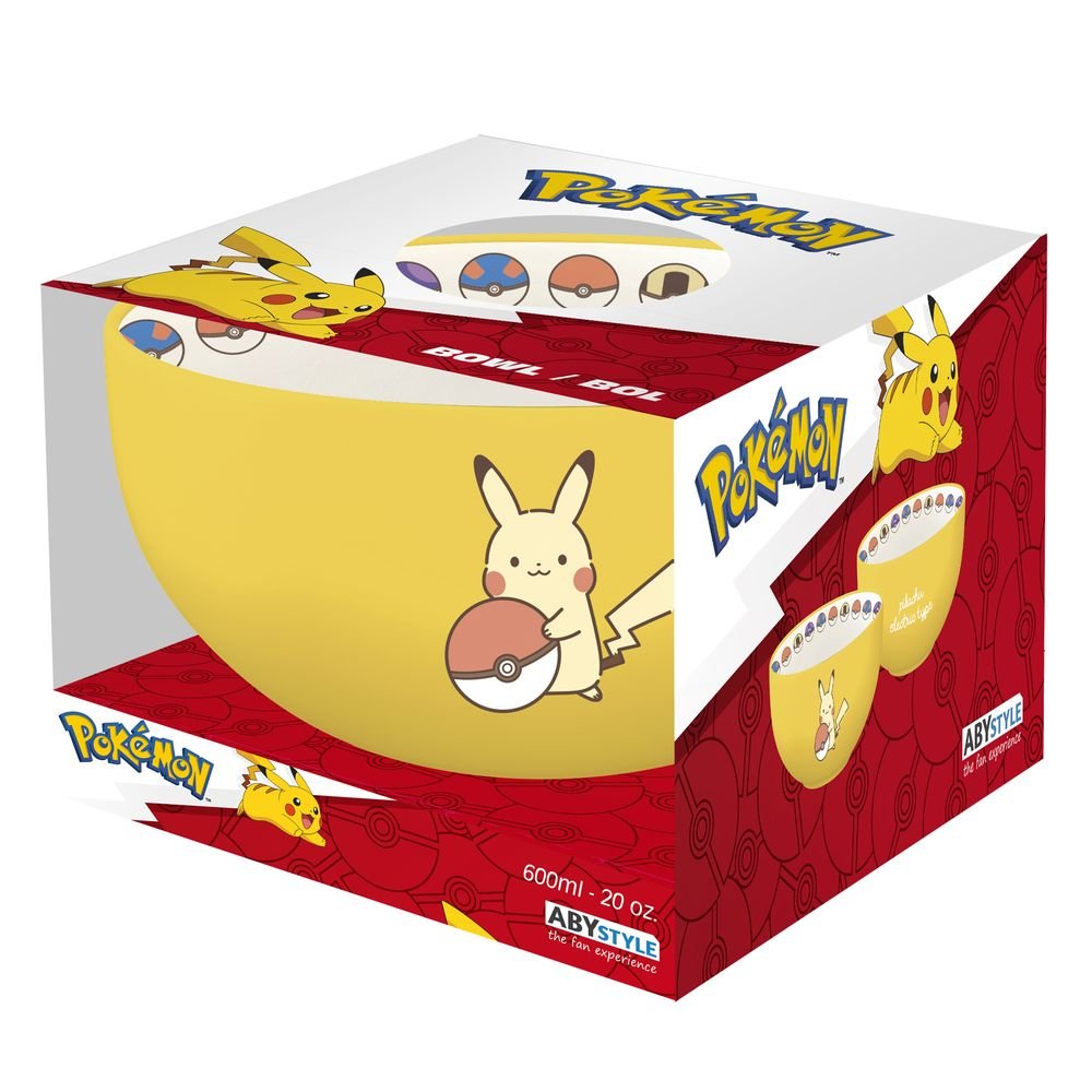 Tazon 600 ml Pikachu Tipo Eléctrico Pokémon Marca Abysse