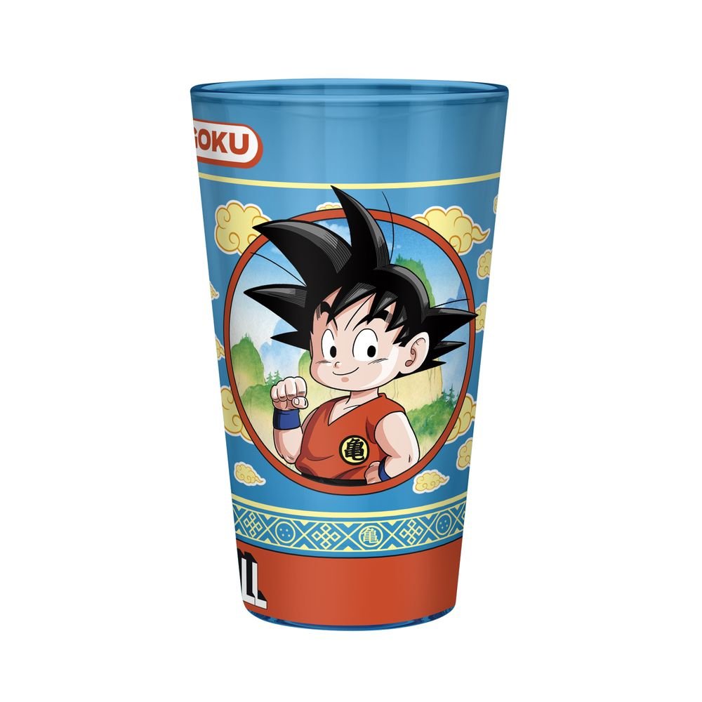 Vaso grande 400 ml Goku y el Nimbus Dragon Ball - Pack 2