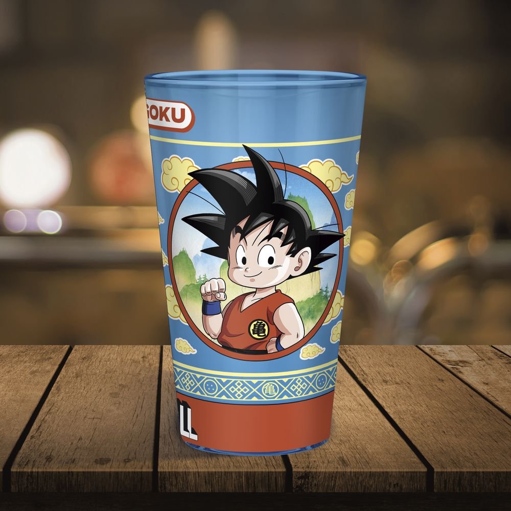 Vaso grande 400 ml Goku y el Nimbus Dragon Ball - Pack 2
