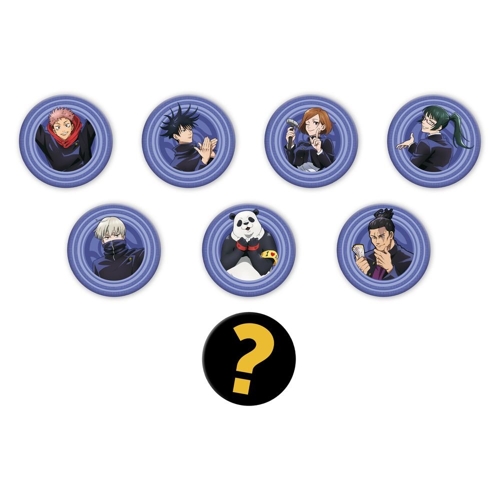 Expositor 26 Bolsas Sorpresa Chapa 50 mm Jujutsu Kaisen Marca Abysse