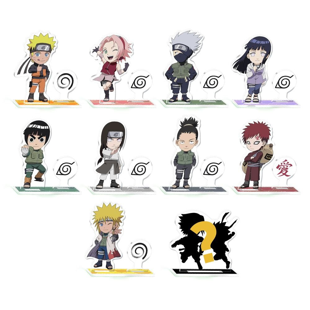 Expositor 26 Bolsa Sorpresa Mini Acrílico Naruto Marca ABYSSE