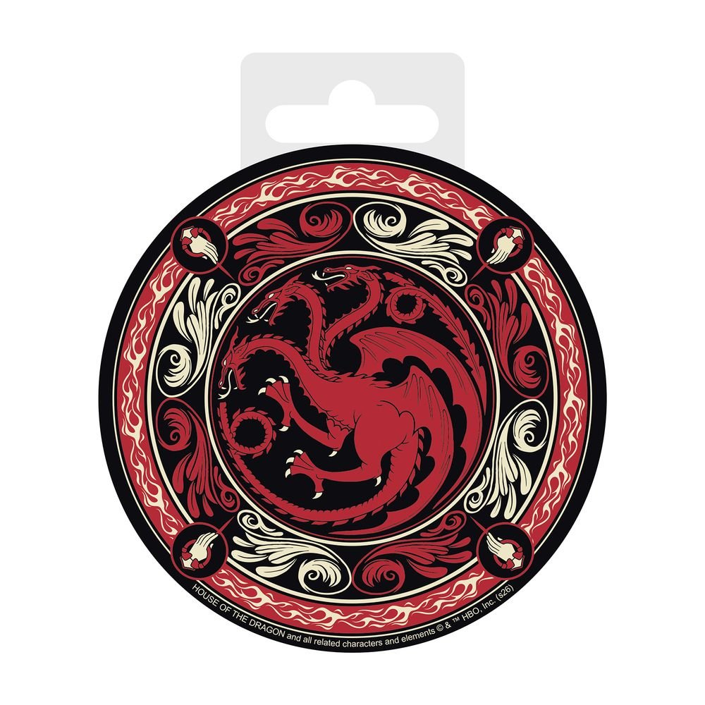 Posavasos de cerámica Targaryen House of the Dragon