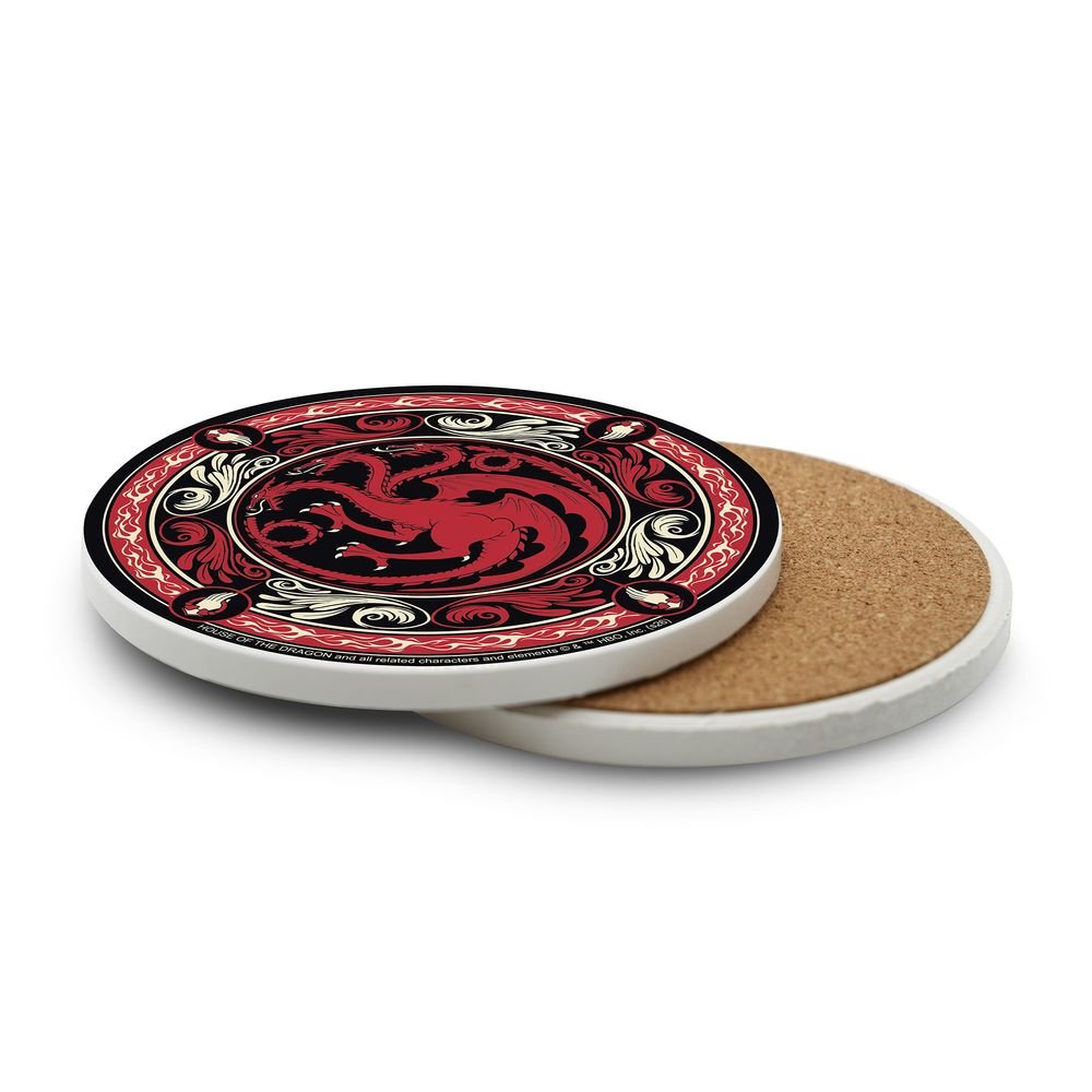 Posavasos de cerámica Targaryen House of the Dragon