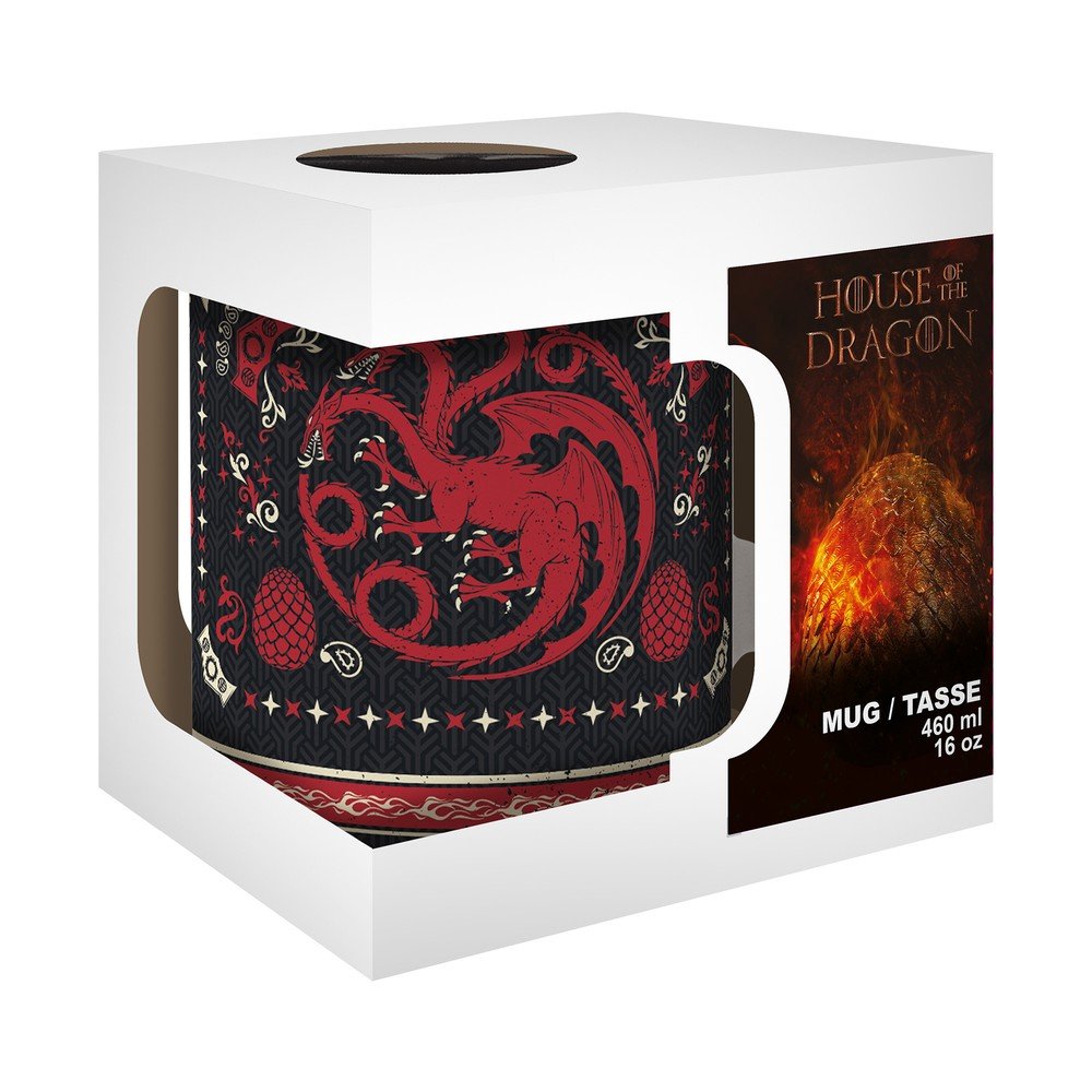 Taza 460 ml Targaryen House of the Dragon, pack 2 ud.