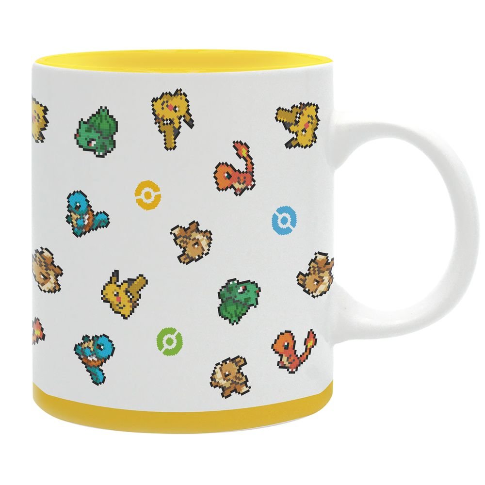 Taza 320 ml Arte Pixelado Pokémon ABYSSE