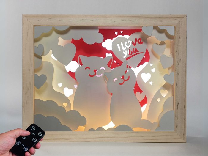 Lampara Big Madera Love 210x165x55 mm Marca Lamparas Mediterranean Imagen principal del producto