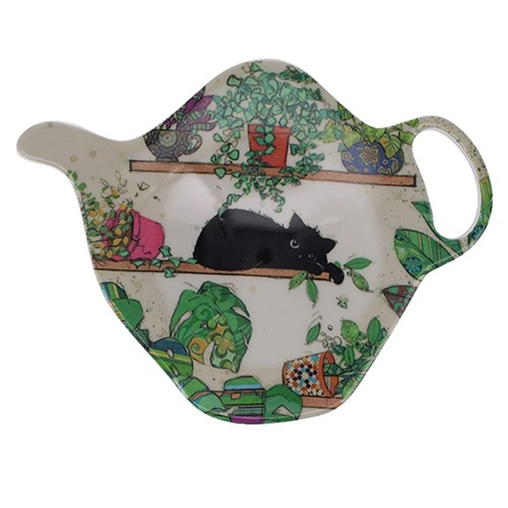 BANDEJITA PARA TAZA DE TE GATO CON PLANTAS | KIUB | ENVASE 6 UDS. UNIDAD | 3700572762708 Imagen principal del producto