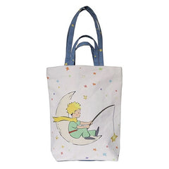 BOLSA TELA ALGODON LE PETIT PRINCE PESCA CON ESTRELLAS | KIUB PRINCIPITO