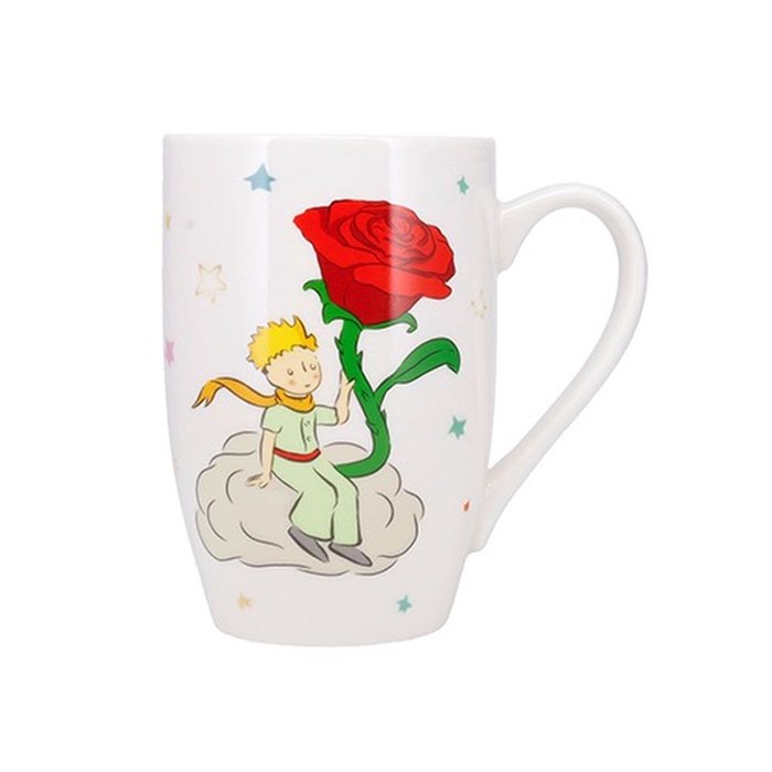 TAZA REDONDA XL 490 ML + CAJA REGALO EL PRINCIPITO ROSA | KIUB PRINCIPITO | 1 UNIDAD | 3700572800189 Imagen principal del producto