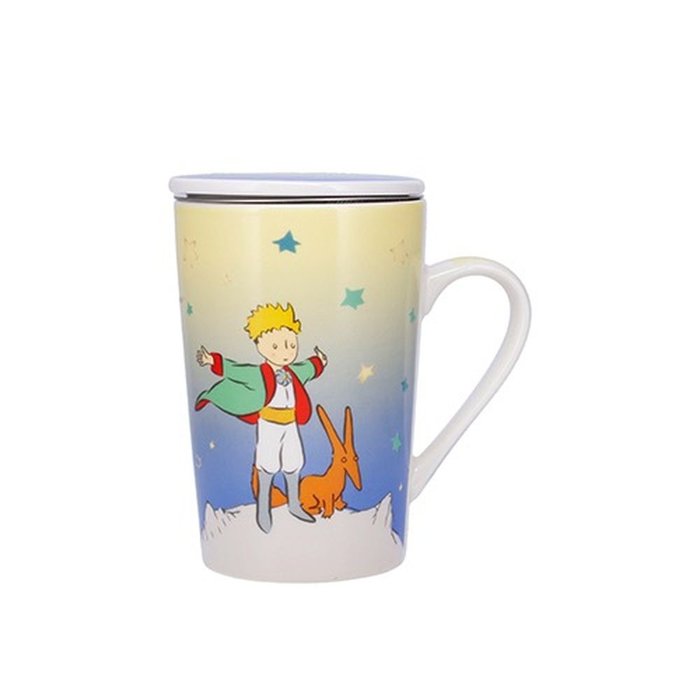 TAZA CON TAPA + INFUSOR XL 435 ML EL PRINCIPITO RENARD | KIUB PRINCIPITO | 1 UNIDAD | 3700572800196 Imagen principal del producto