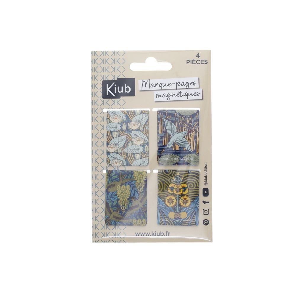Marcapáginas Magnéticos Art Deco KIUB Pack 4 Imagen principal del producto