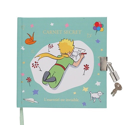 DIARIO SECRETO + CANDADO Y LLAVE EL PRINCIPITO MENTA | 1 UNIDADES | (KIUB PRINCIPITO)