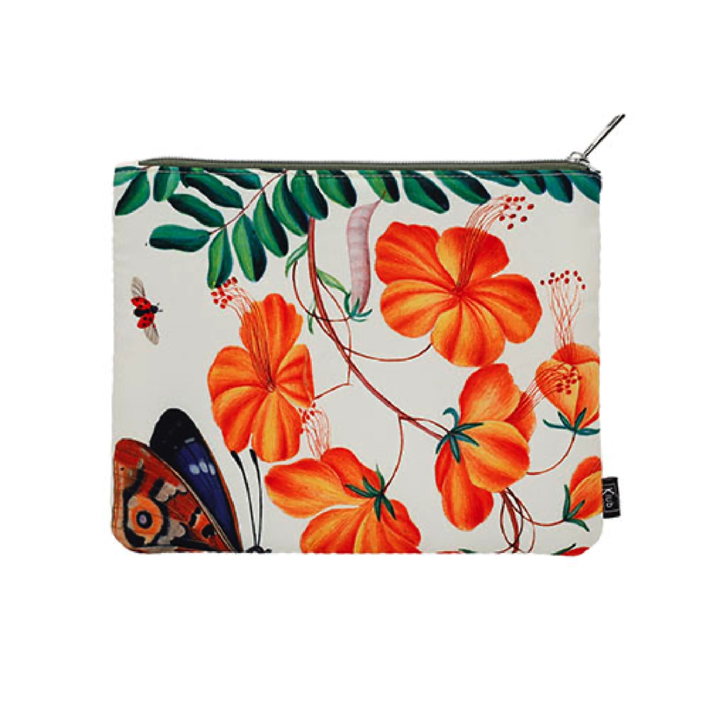 MONEDERO PLANO CON CREMALLERA FLORES Y MARIPOSAS | KIUB PRINCIPITO | 1 UNIDAD | 3700572808369