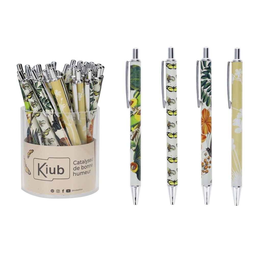 Exp. 36 Boligrafo con Clip Metálico Encyclopedia Nature KIUB