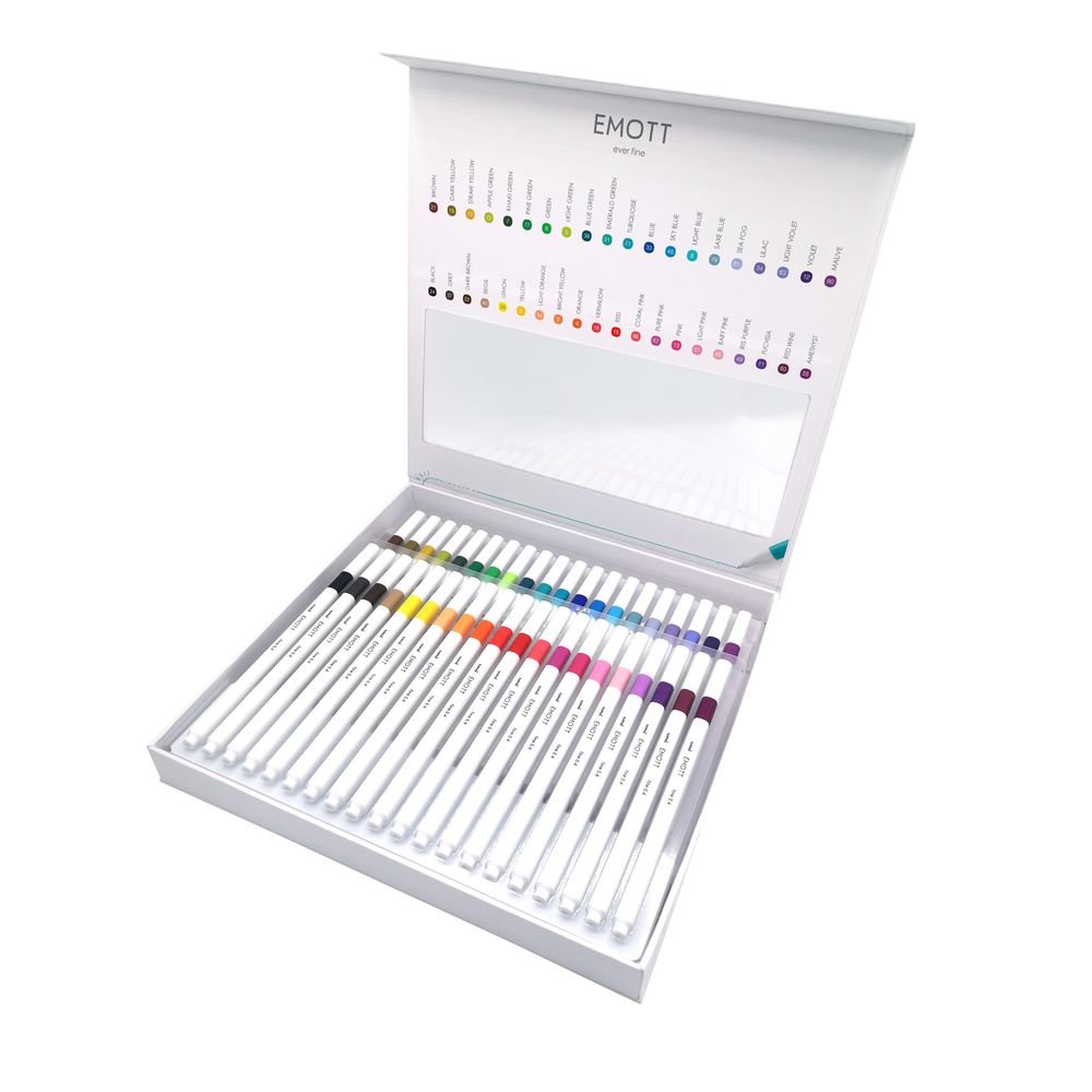 Rotulador Uni-ball Emott caja 40 colores
