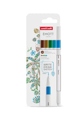 Set 5 Rotuladores Emott Colores Tropicales | Uni-Ball | Pack 1 Unidades